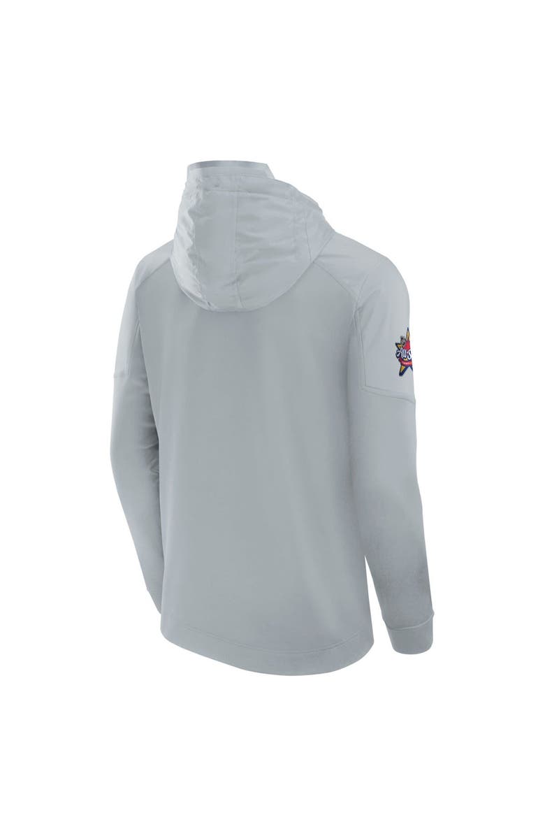 FANATICS Men's Fanatics Branded  Gray 2024 NHL All-Star Game Authentic Pro Tech Fleece Pullover Hoodie, Alternate, color, 