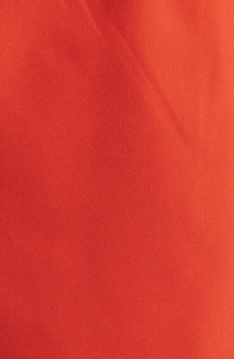 MAVRANS Rust Waves Embroidered Swim Trunks, Alternate, color, Red