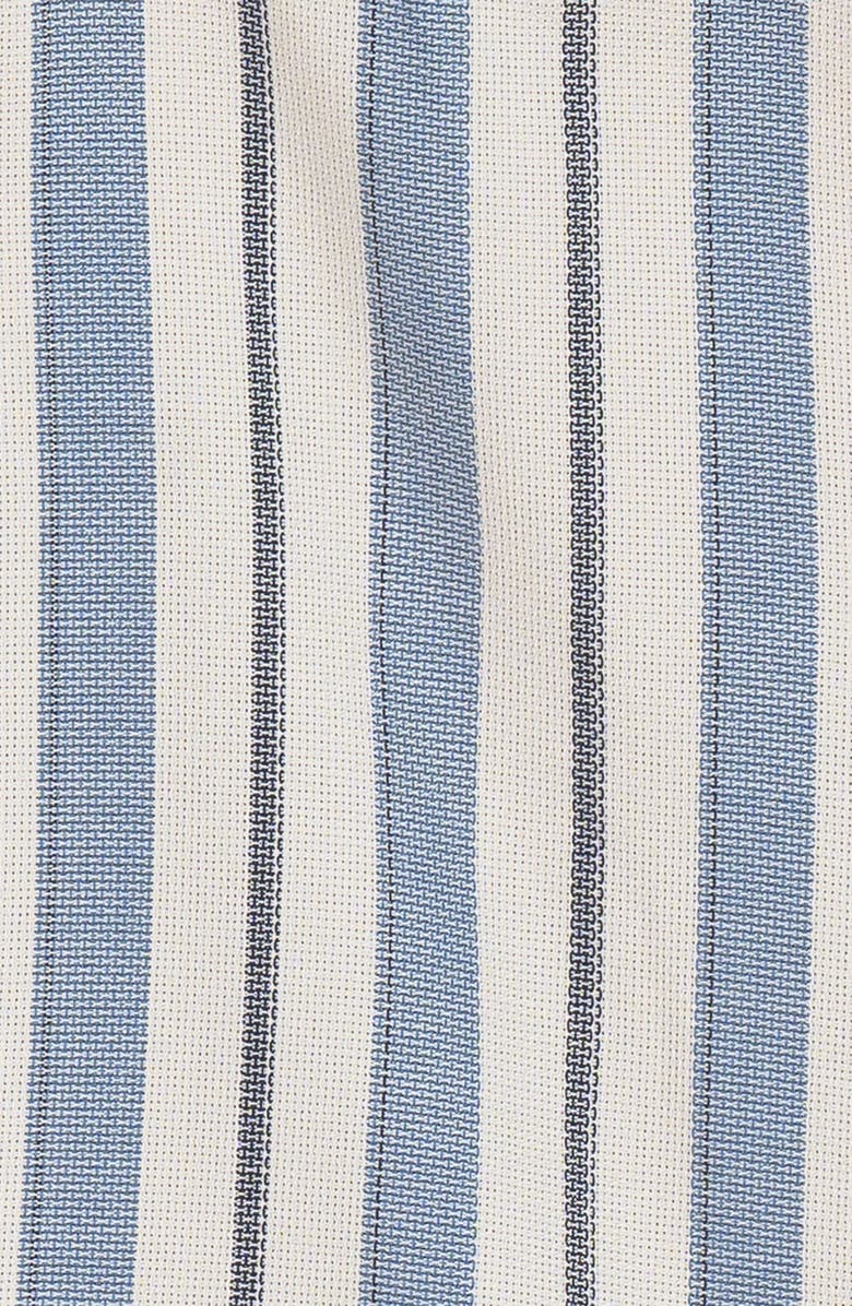 Original Paperbacks Del Mar Stripe Stretch Weave Camp Shirt, Alternate, color, Ocean