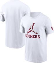 Jordan Brand Men's Jordan Brand White Oklahoma Sooners Primetime 2-Hit Swoosh T-Shirt