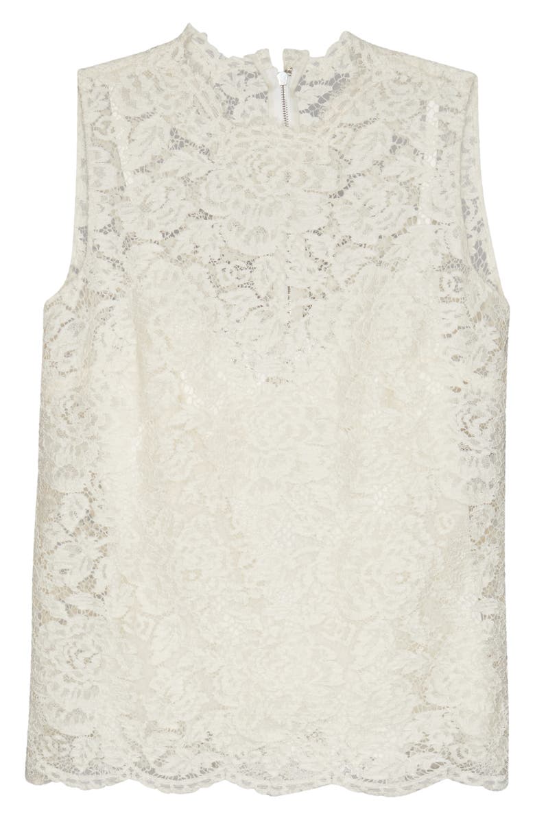 Dolce&Gabbana Branded Stretch Lace Top, Alternate, color,