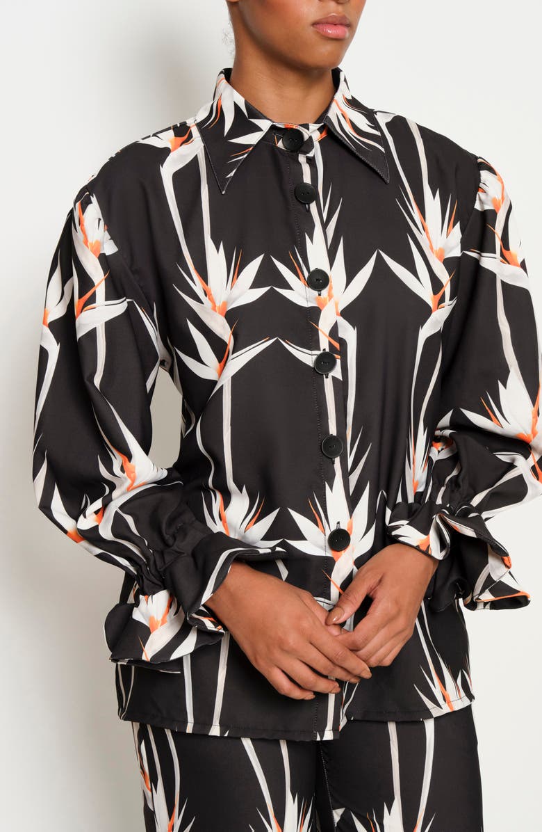 The Lulo Project Teresa Floral Button-Up Shirt, Alternate, color, 