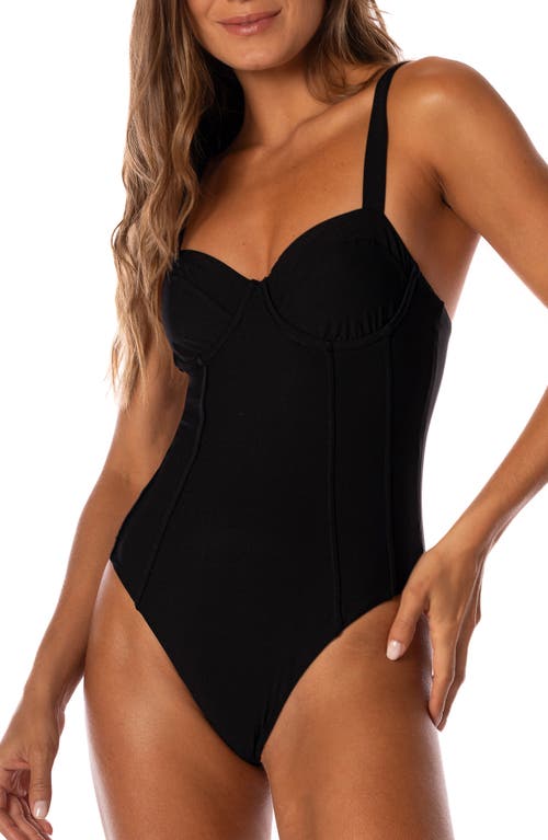 Maaji Midnight Black One-piece Swimsuit In Black