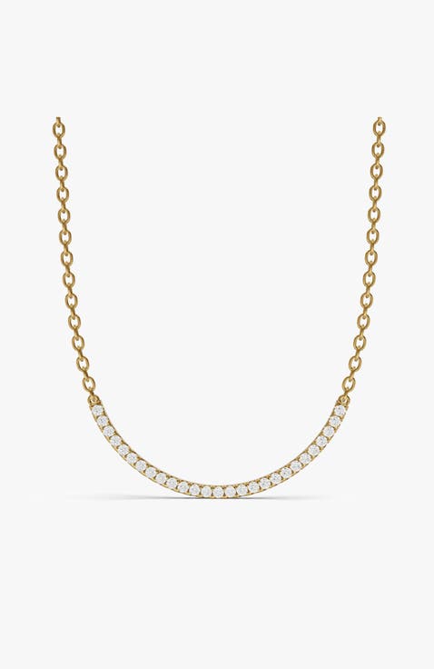 14K Gold 0.25 ct Round Lab Grown Diamond Smiley Pendant