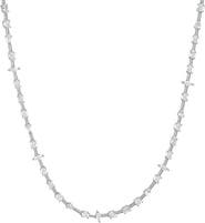 BY ADINA EDEN CZ Multi Shape Wired Tennis Necklace