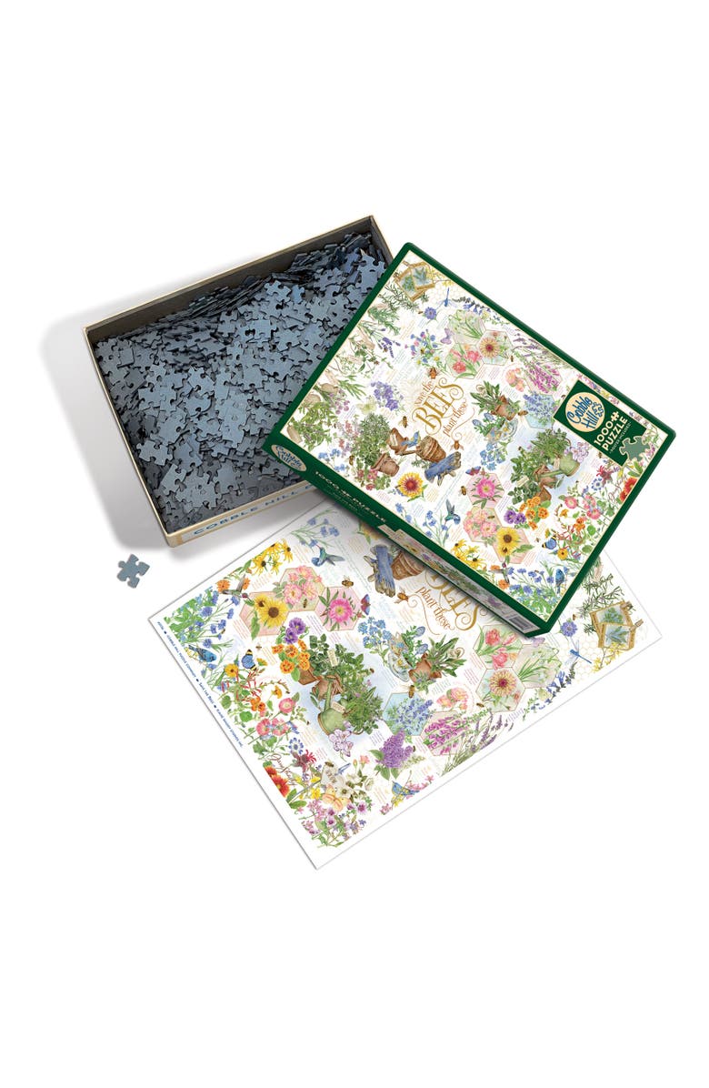 Cobble Hill Save the Bees 1000 Piece Puzzle, Alternate, color, Multicolored