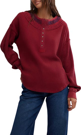 (取寄) フリーピープル レディース ホリー ヘンリー Free People women Holly Henley Black Combo Women's Free People Holly Henley | Zappos.com