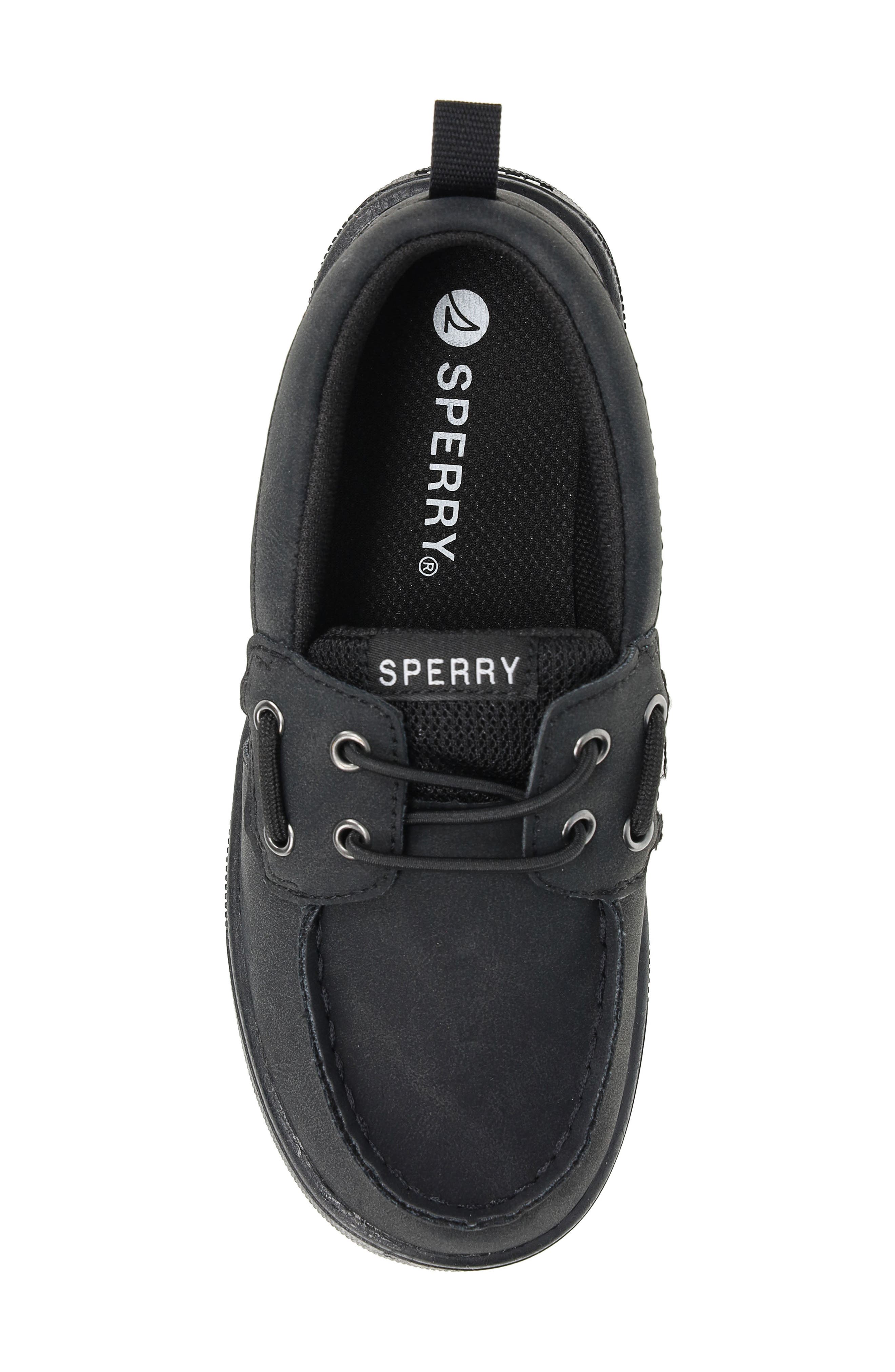 SPERRY TOP-SIDER<sup>®</sup> Kids' Banyan Boat Shoe, Alternate, color, Black
