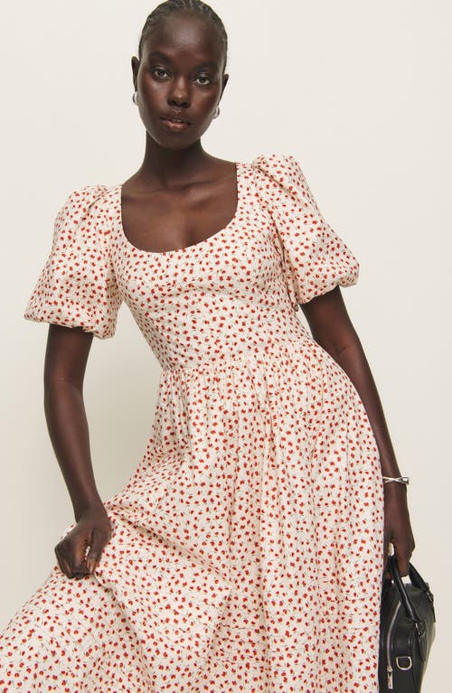 Reformation Everlyn Floral Print A-line Dress