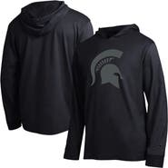 Champion Men's Champion  Black Michigan State Spartans Tonal All-Star Long Sleeve Hooded T-Shirt