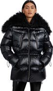 Pajar Electra Mid Puffer with Detachable shearling Lined Split Hood