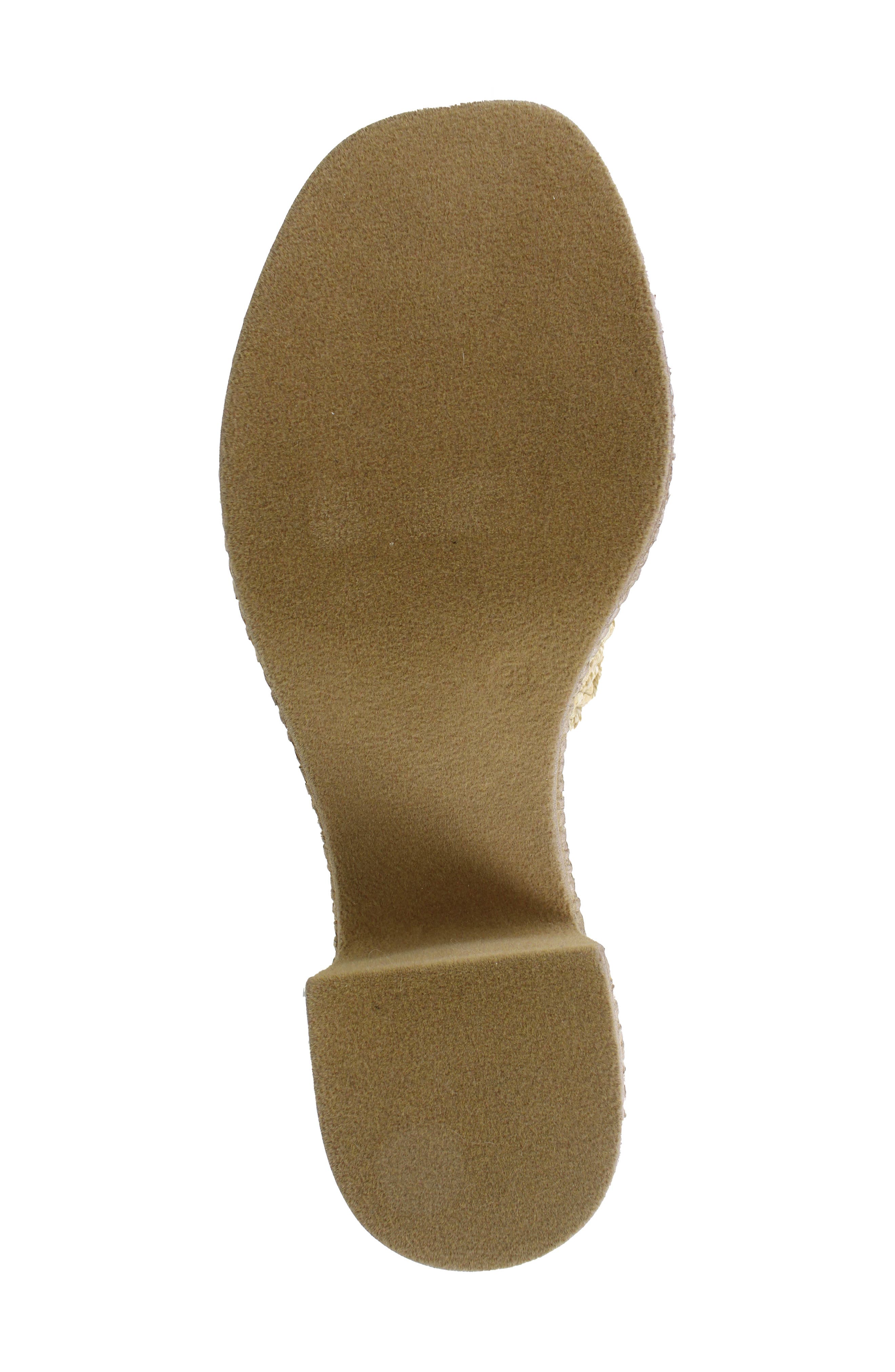 Callela Platform Slide Sandal, Alternate, color, NATURAL FABRIC