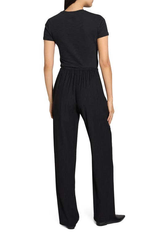 THEORY THEORY CRINKLE PULL-ON WIDE LEG PANTS