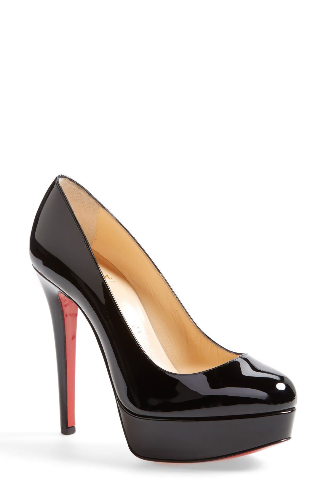 Bianca Platform Pump, Main, color, BLACK