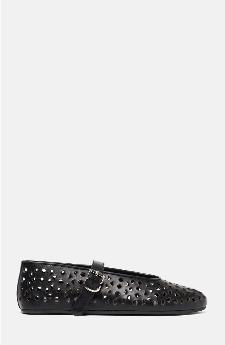 SCAROSSO Evelyn Ballerinas, Alternate, color, Black - Calf