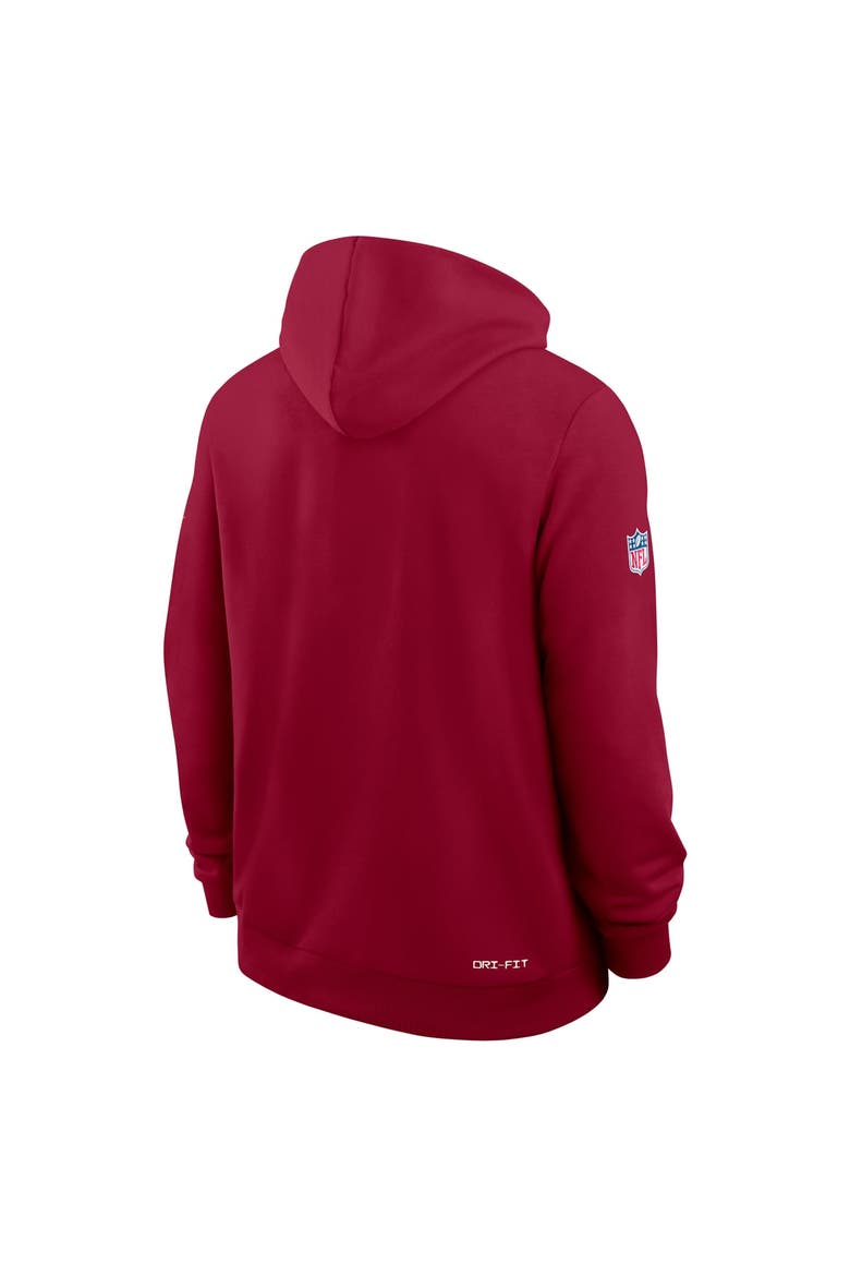 Men's Nike Burgundy Washington Commanders Sideline Standard Issue Top Prospect Dri-FIT Hoodie, Alternate, color, Burgundy