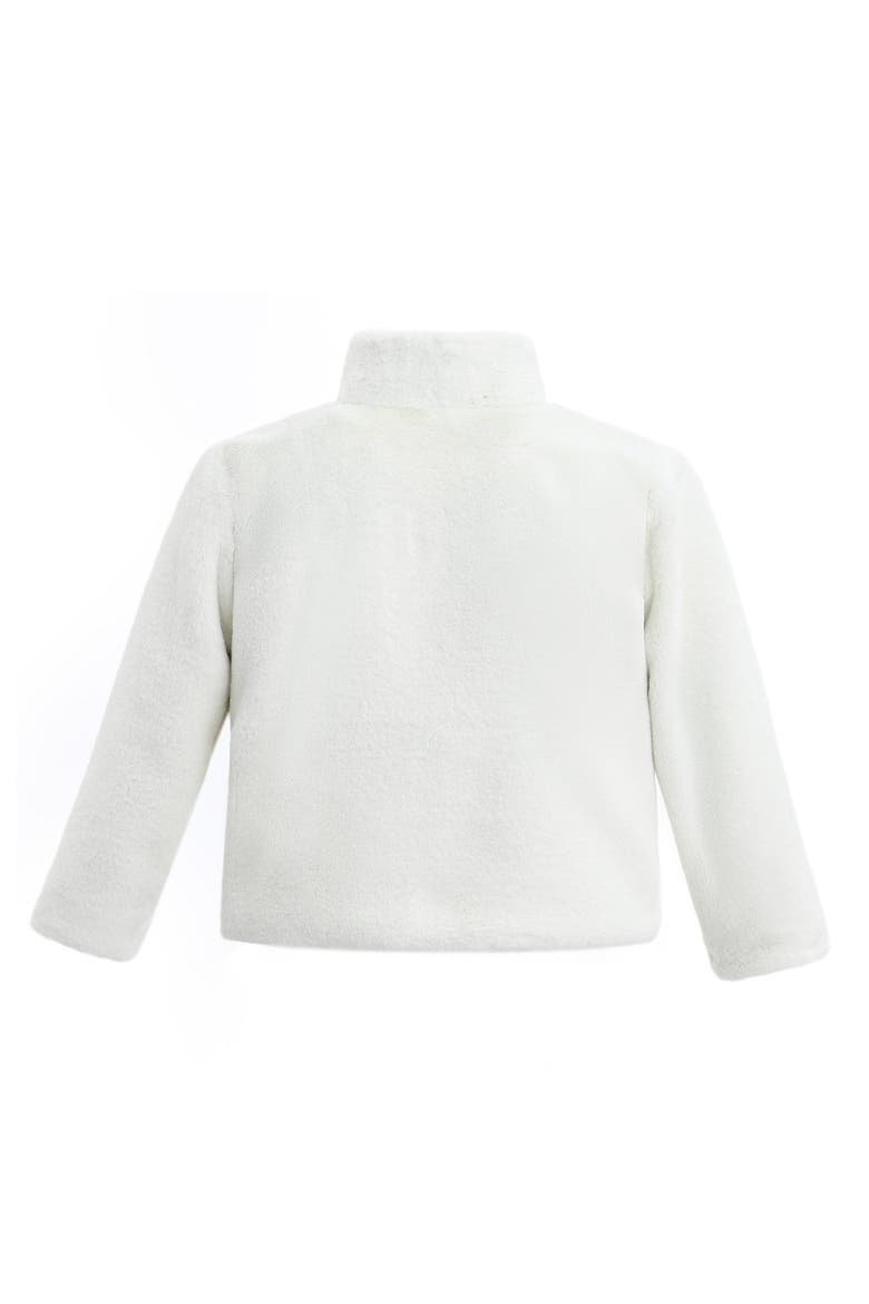 Auzelia Plush Asymmetrical Coat, Alternate, color, Ivory