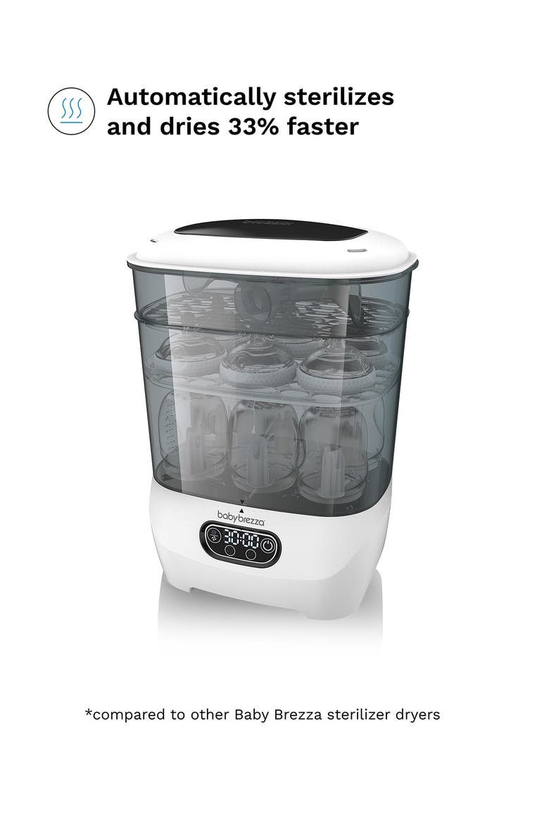 One Step Bottle Sterilizer/Dryer Advanced, Alternate, color, WHITE/BLACK