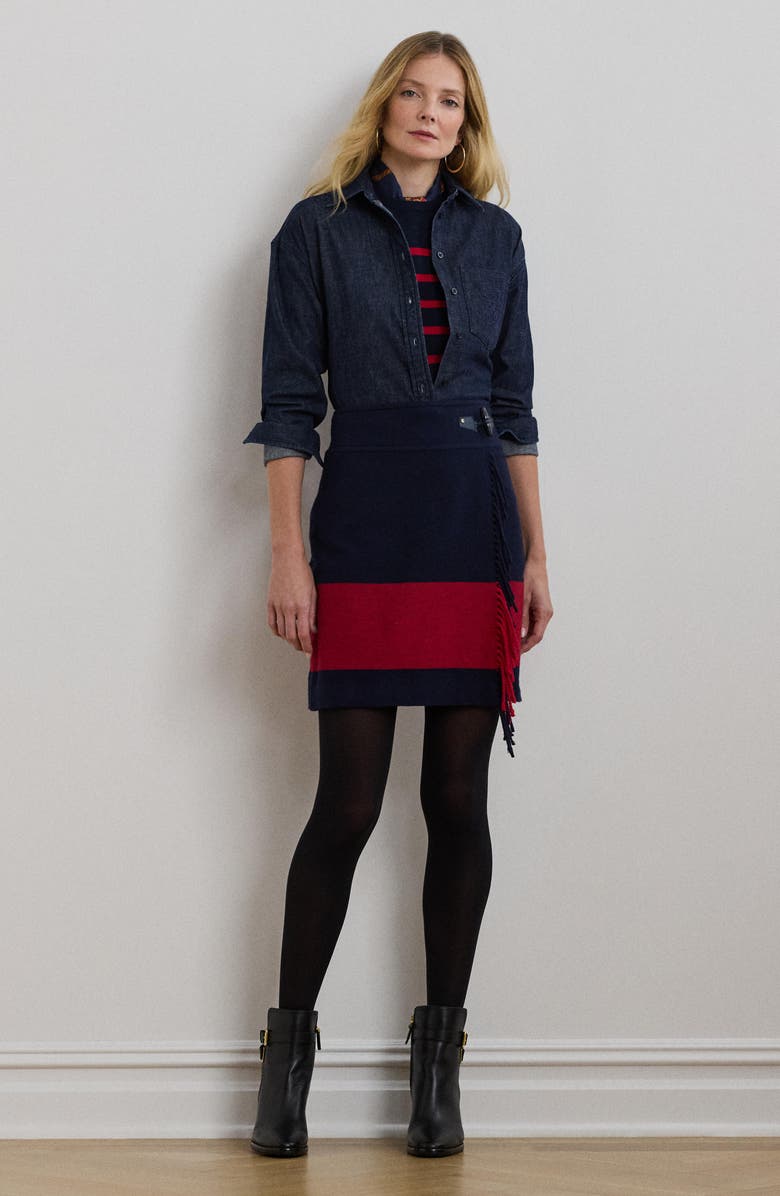 Lauren Ralph Lauren Denim Button-Up Shirt, Alternate, color, 