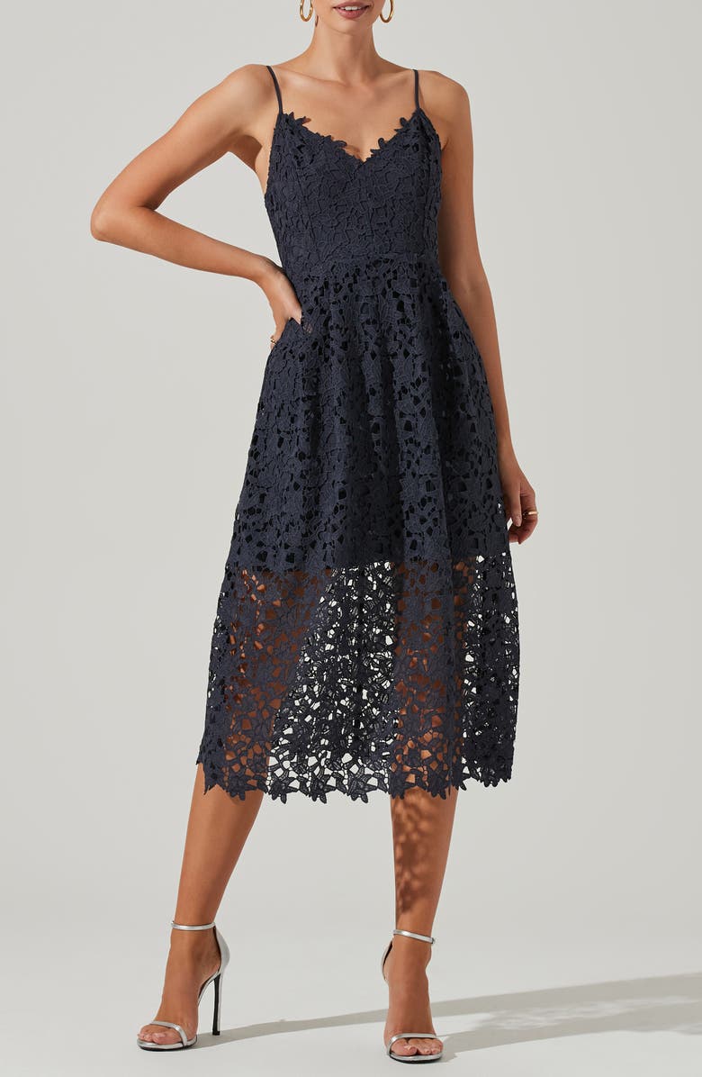 ASTR the Label Lace Midi Dress, Main, color,