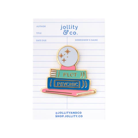 Book Themed Enamel Pins