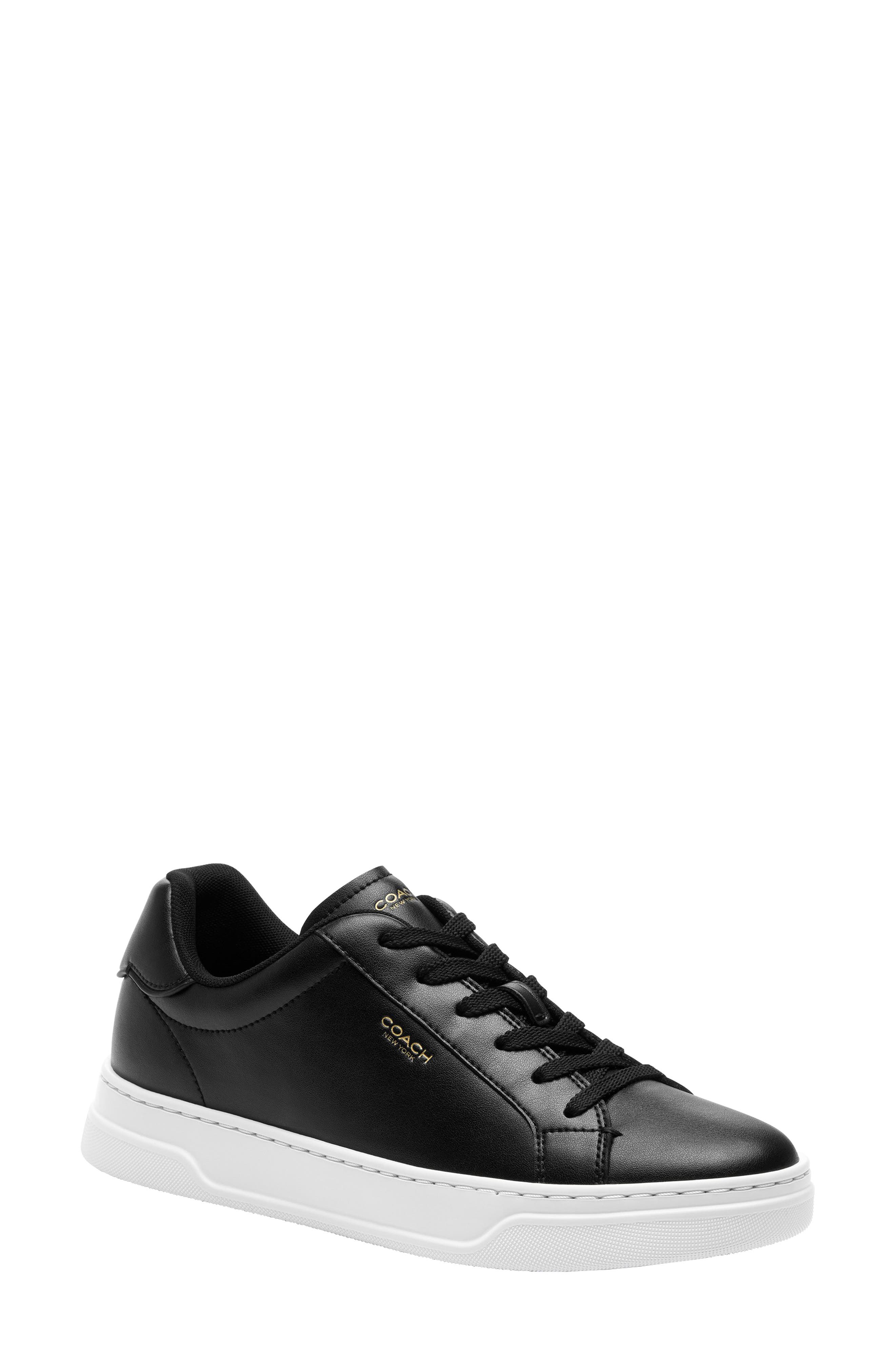 COACH High Line Sneaker, Main, color, Black/ Optic White