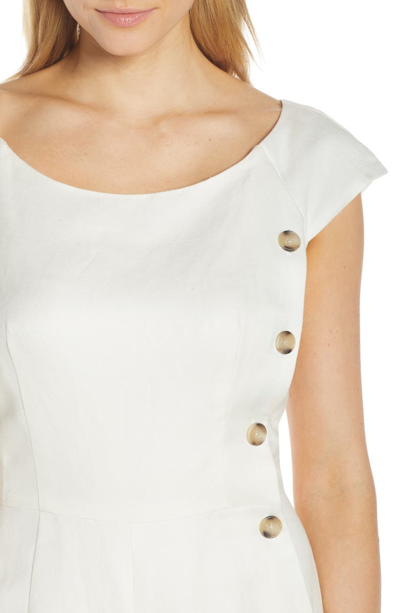 Gal Meets Glam Collection Jordan Wide Leg Linen Blend Jumpsuit, Alternate, color, 