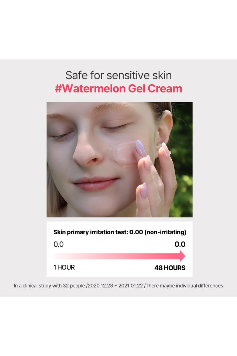 Watermelon Moisture Soothing Gel Cream 110ml, Alternate, color, Pink