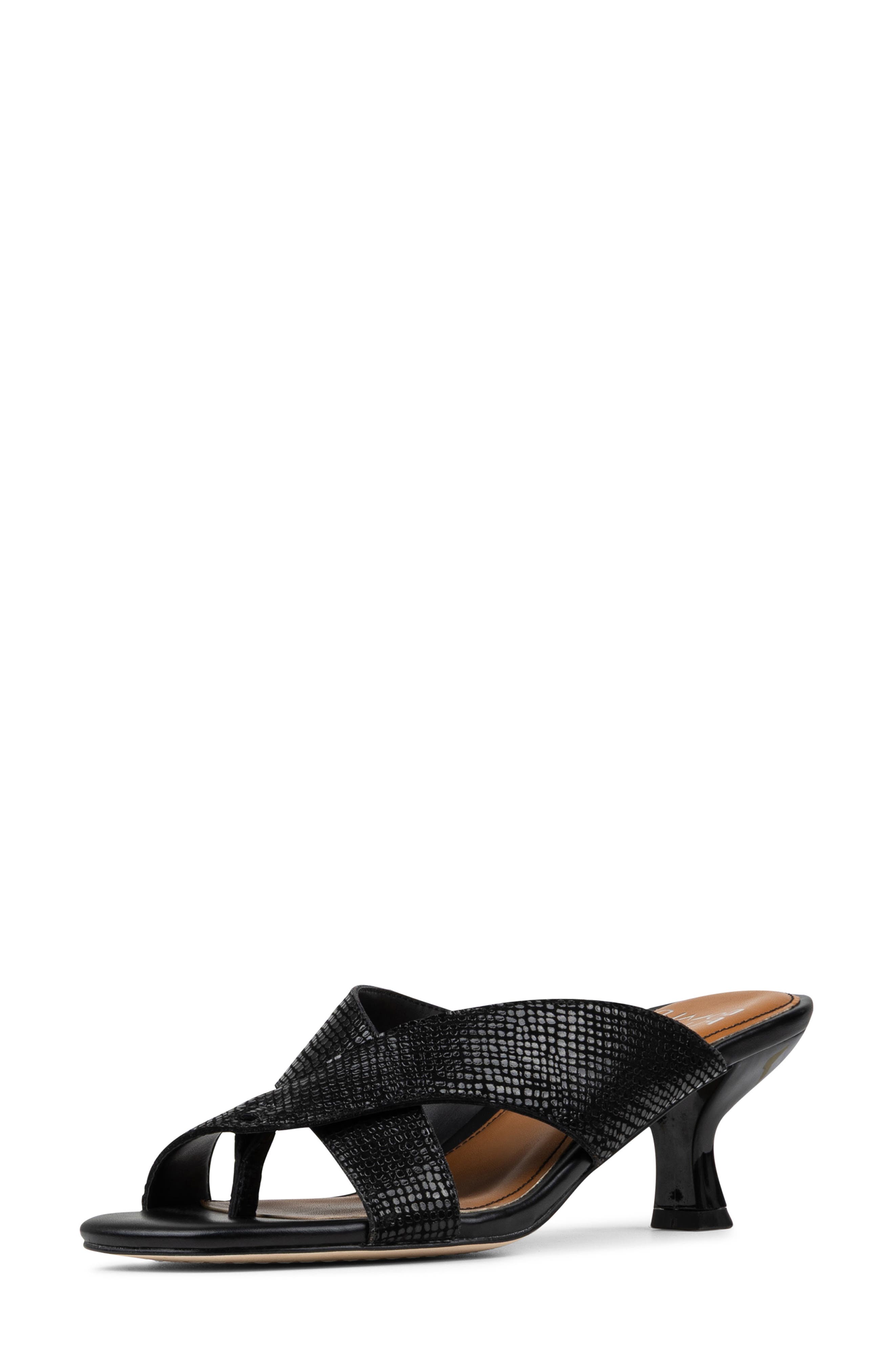 Donald Pliner Crisscross Slide Sandal, Alternate, color, Black