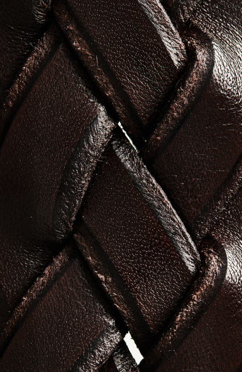 Etro Woven Leather Belt In Brown