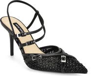 Nine West Pertee Crystal Embellished Ankle Strap Pump