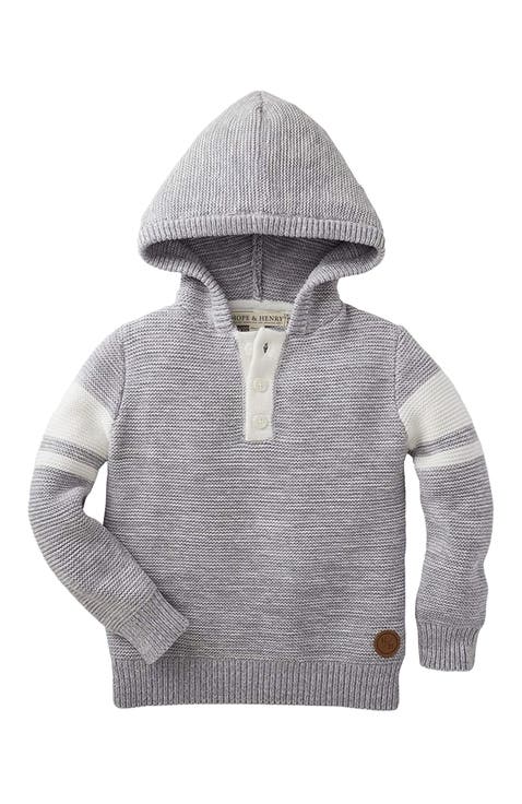 Baby Boys' Hooded Pullover Sweater, Infant
