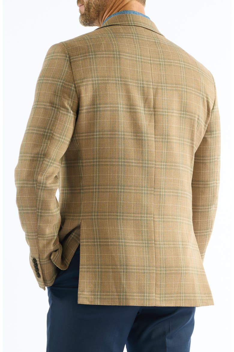 Windowpane Sport Coat, Alternate, color, BROWN