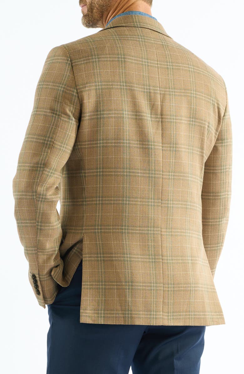 SAVILE ROW CO Windowpane Sport Coat, Alternate, color, Brown
