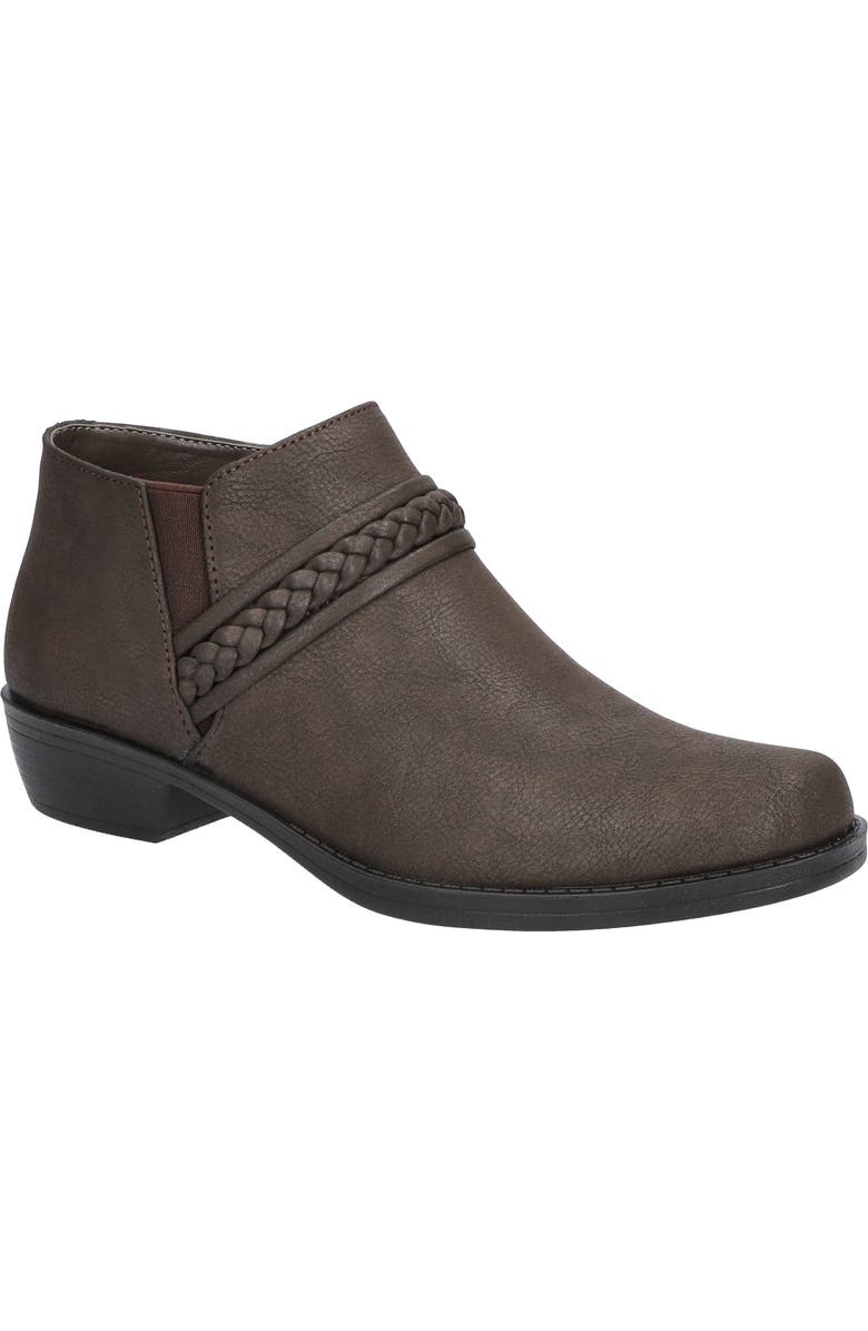 EASY STREET Jalia Braided Bootie, Main, color, Smoke/ Gore