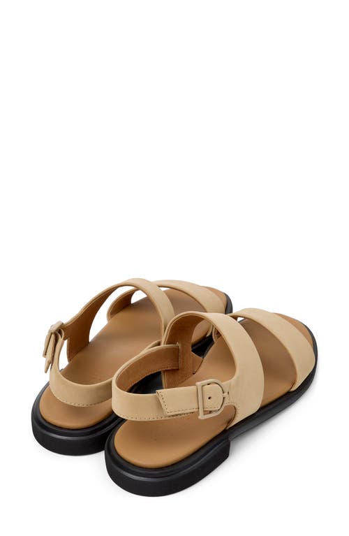 Shop Camper Edy Slingback Sandal In Medium Beige