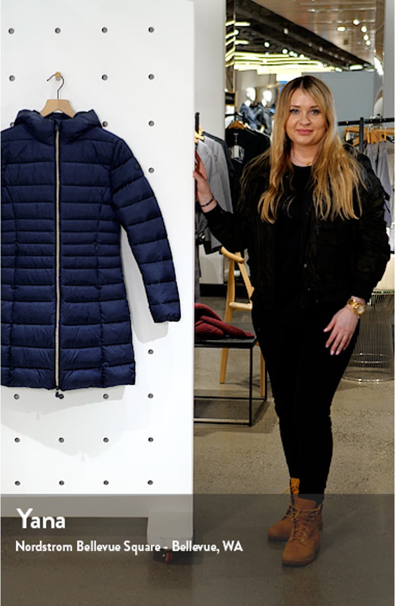 Iris Water Resistant Hooded Coat, sales video thumbnail