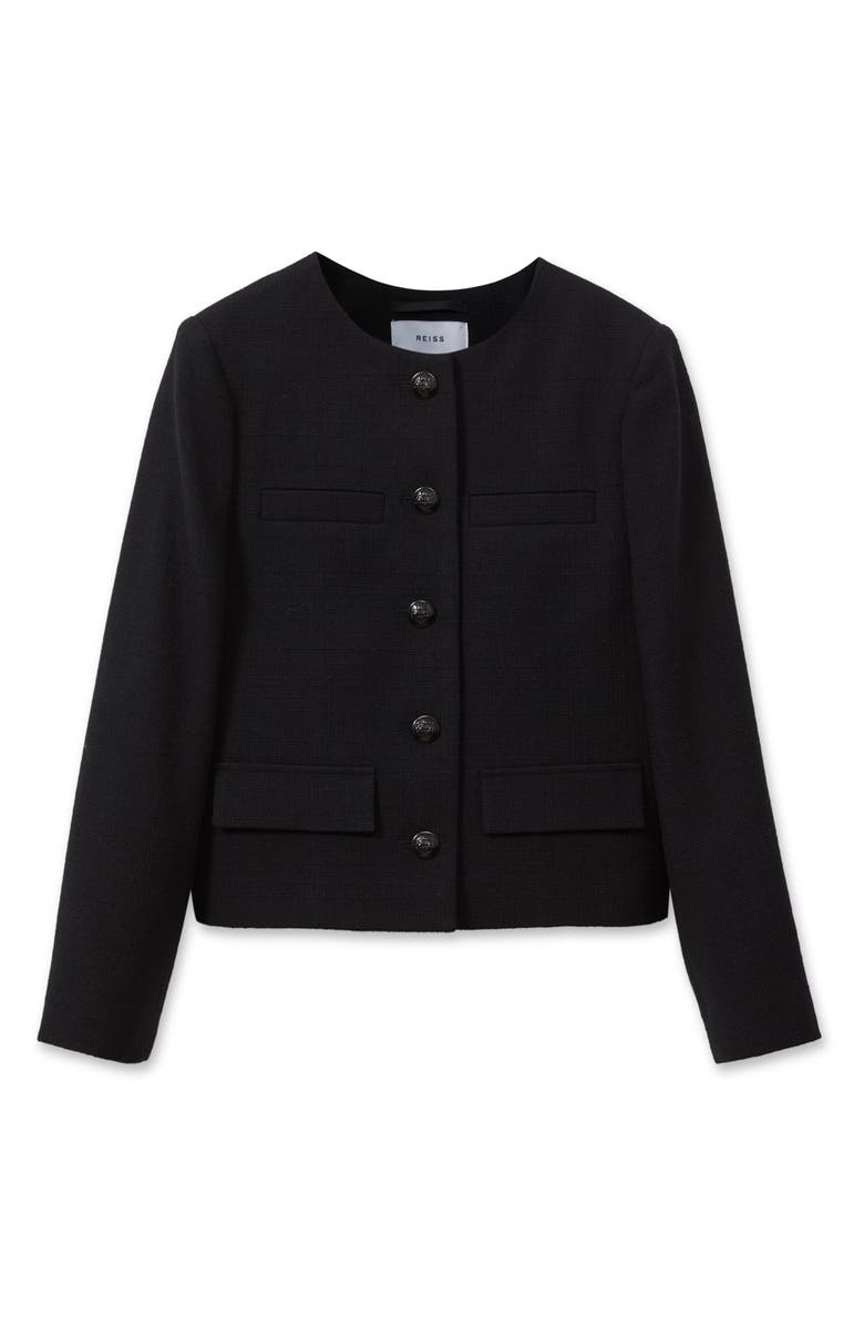 Reiss Nola Textured Wool Jacket, Alternate, color,