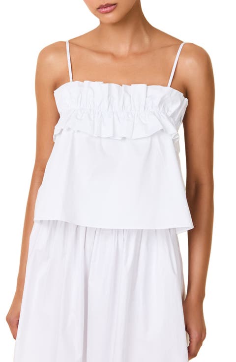 The Sophie Cotton Ruffle Camisole