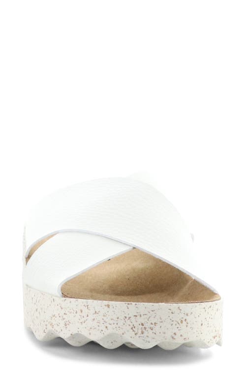Asportuguesas By Fly London Cross Slide Sandal In White
