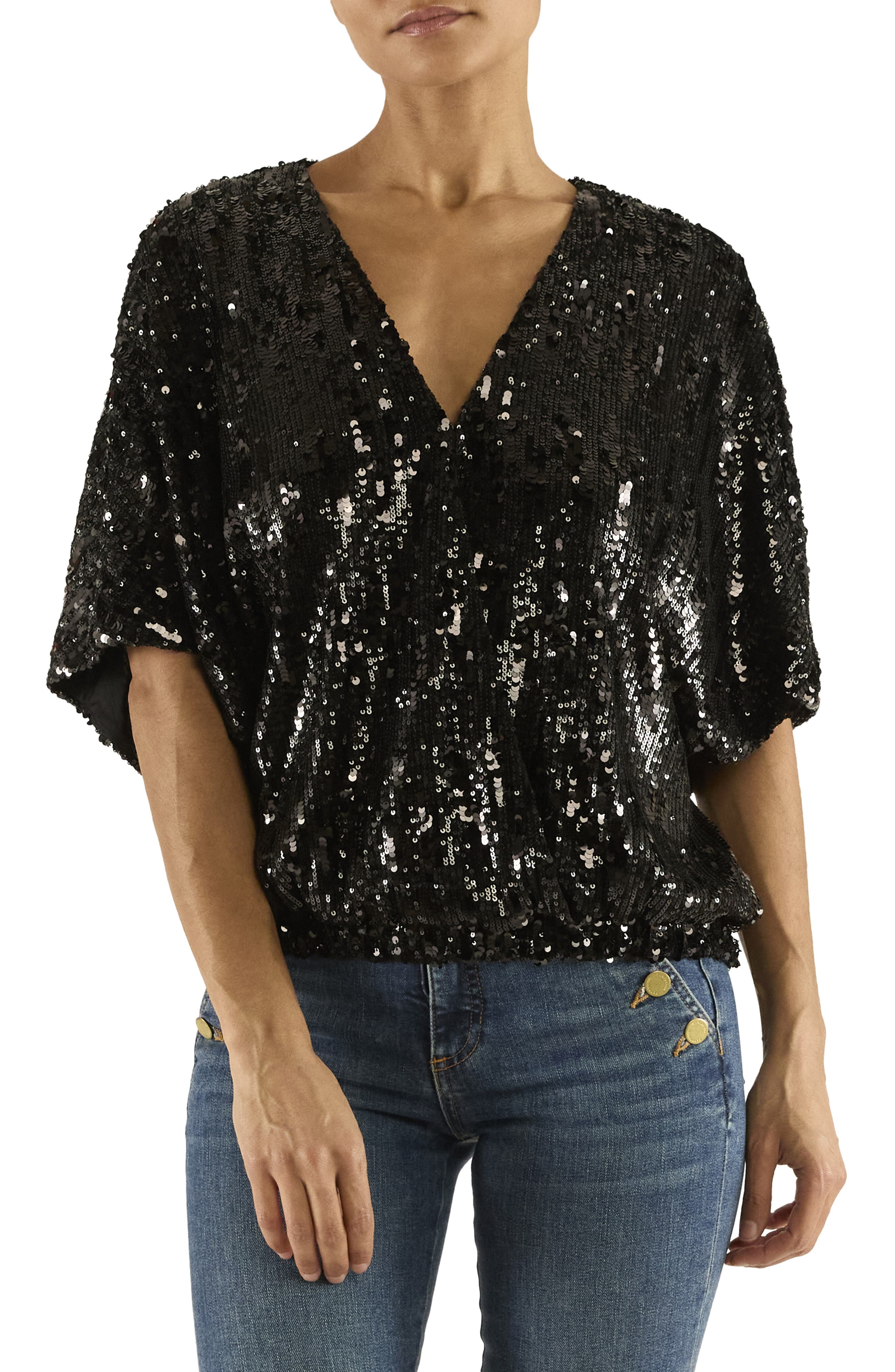 Ramy Brook Jenni Sequin Top