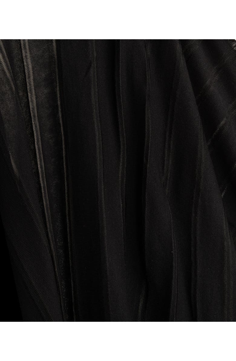 Lauren Ralph Lauren Sheer Stripe Ruana, Alternate, color, Black