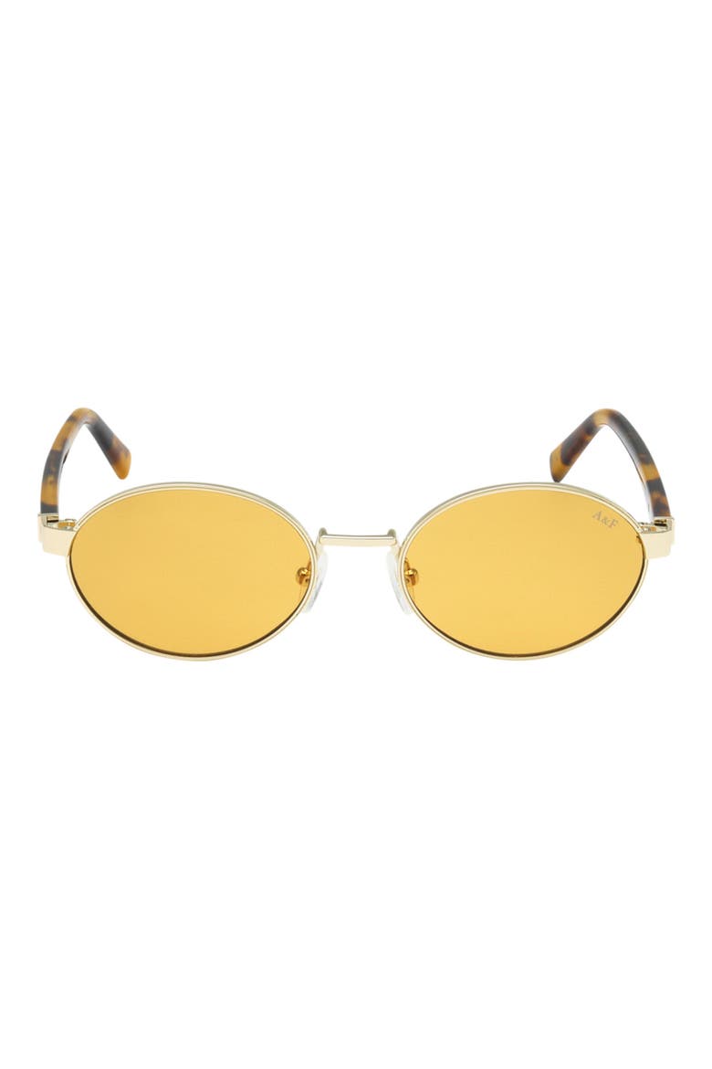 51mm Oval Sunglasses, Main, color, GOLD / BROWN