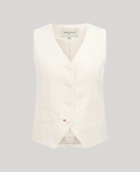 Meryl Linen Fitted Vest