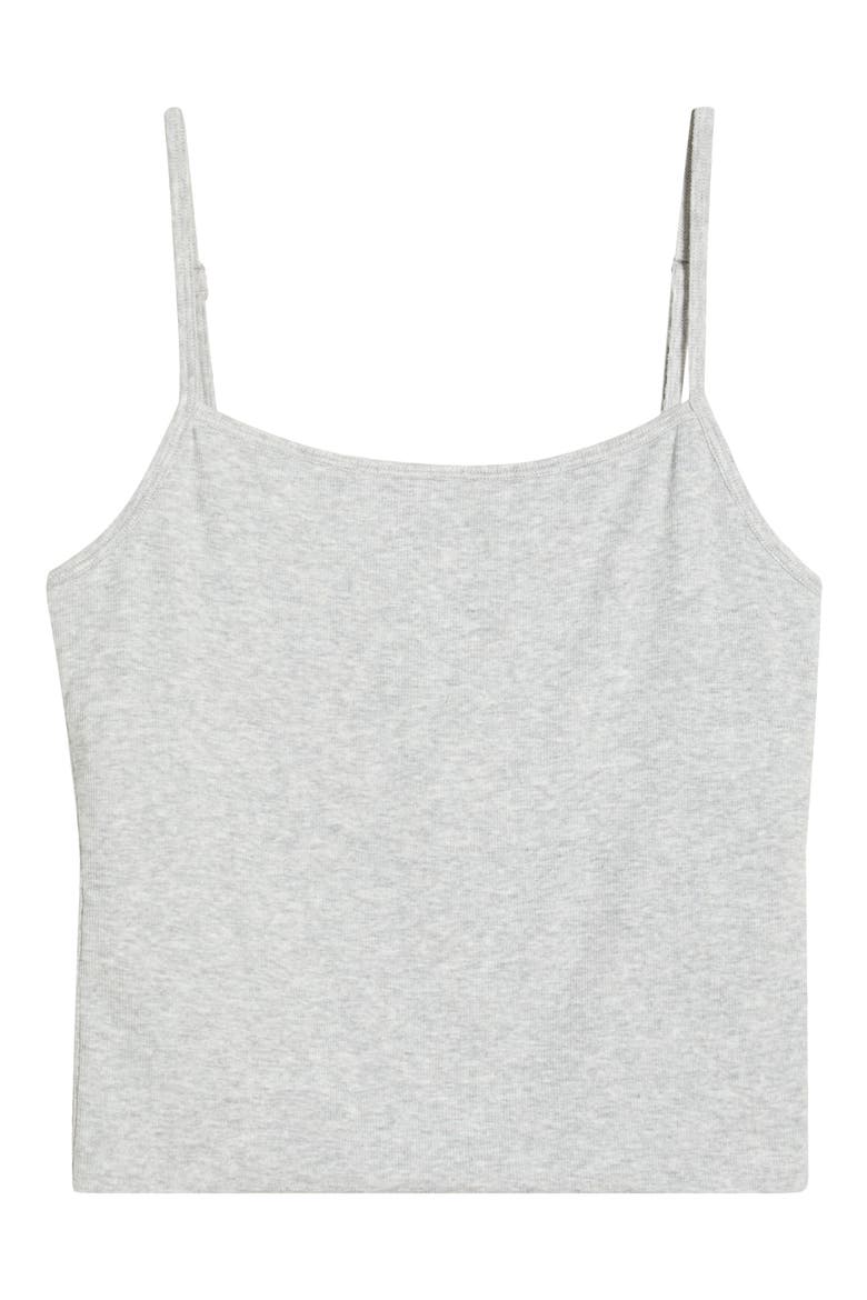 Rib Knit Modal Camisole, Alternate, color, NAPPING DOVE HEATHER