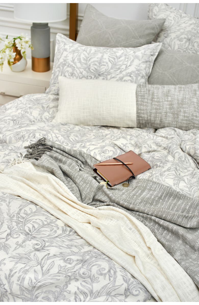 ELISABETH YORK Eva Decorative Throw Pillow Collection, Alternate, color, Gray