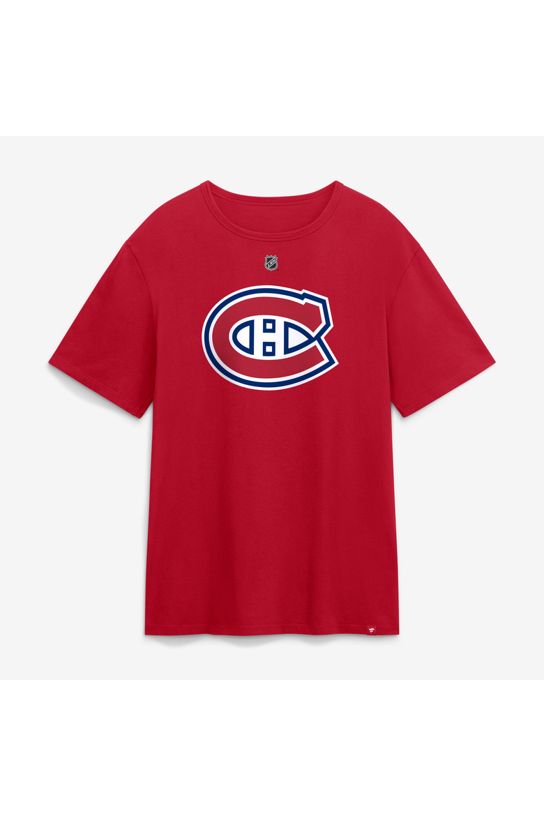 Men's Fanatics Jakub Dobes Red Montreal Canadiens Authentic Stack Name & Number T-Shirt, Alternate, color, Red