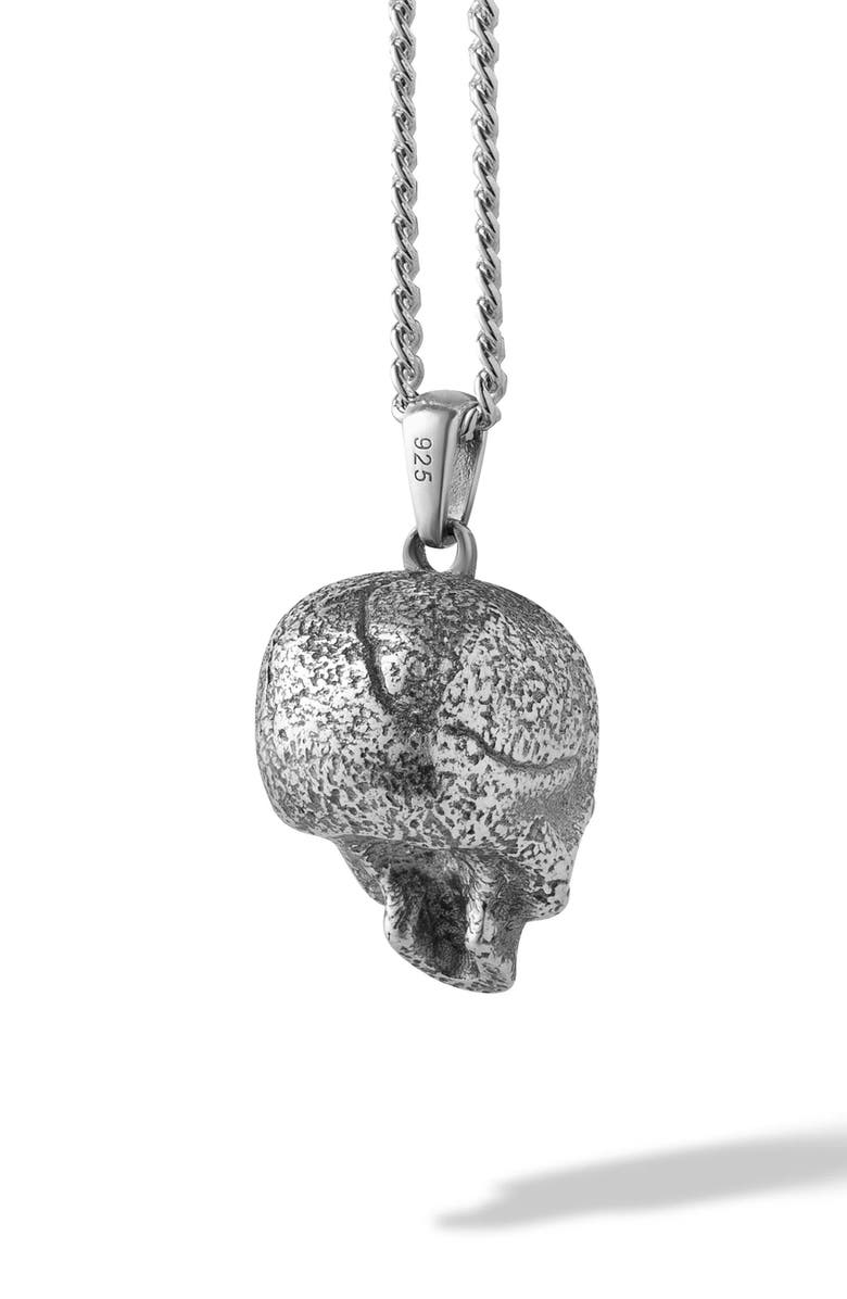 Vincero Men's Memento Mori Necklace, Alternate, color, Silver