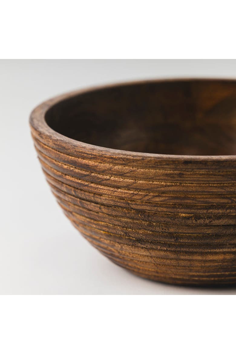 Cascade Handcarved Mangowood Nested Bowls, Alternate, color, Natural