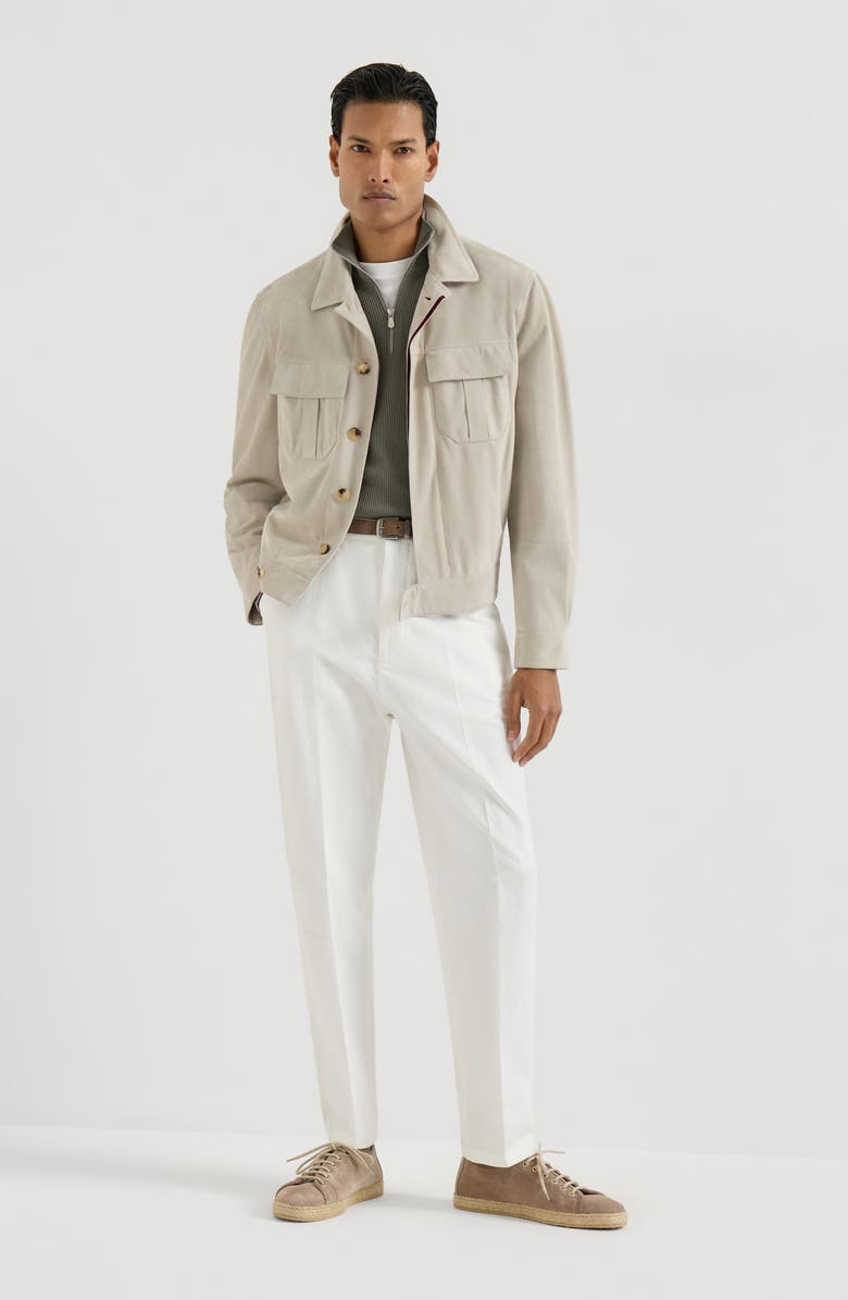 Brunello Cucinelli Cotton sweater, Alternate, color, Khaki